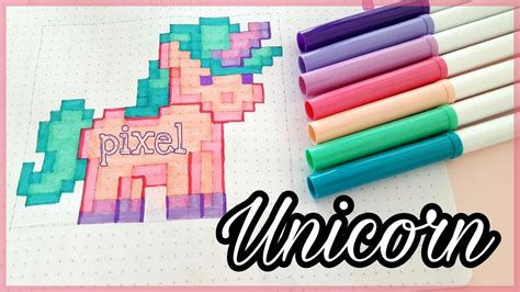 how to draw pixel unicorn einhorn malen crayola