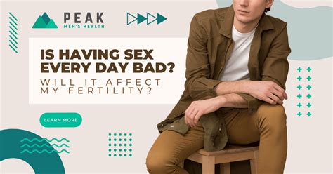 Is Having Sex Every Day Bad Will It Affect My Fertility Peak Mens