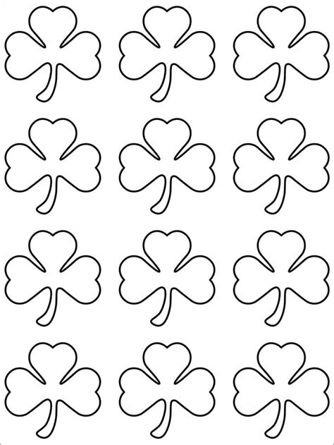 shamrock template printable