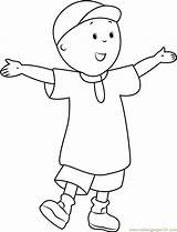 Caillou Coloring Welcoming Pages Coloringpages101 Color sketch template