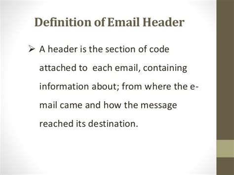 email header understanding email anatomy