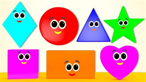 shapes song learn shapes nursery rhymes  pre school youtube