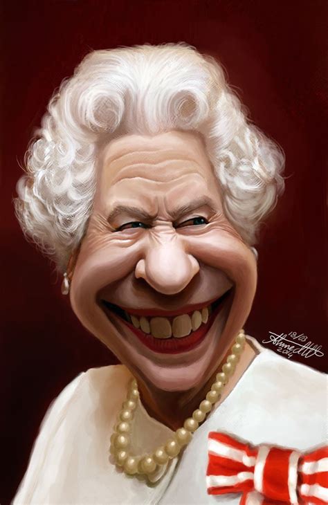 queen elisabeth funny caricatures celebrity caricatures celebrity