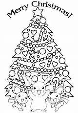Pokemon Coloring Christmas Pages Pikachu Print Colouring Printable Xmas Tree Sheet Ash Sheets Colour Pokémon Kids Merry Book Activities Trees sketch template