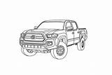 Tacoma Toyota Gen 3rd Meso Customs sketch template