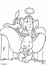 Dumbo Elephant sketch template