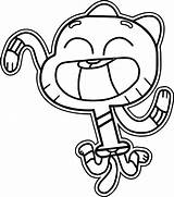 Gumball Coloring Pages Amazing Print Wonder Getcolorings sketch template