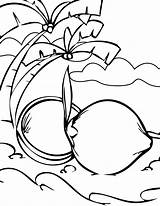Coconut Coloring Pages Activity Pack Great Getcolorings Pag Getdrawings sketch template