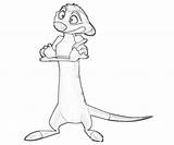 Timon Coloring Pages Happy Cute Jozztweet Another Getcolorings sketch template