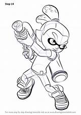 Splatoon Inkling Coloring Pages Draw Drawing Boy Male Step Drawingtutorials101 Learn Tutorials Printable Sketch Color Splatoons Template Para Bestcoloringpagesforkids Colorear sketch template