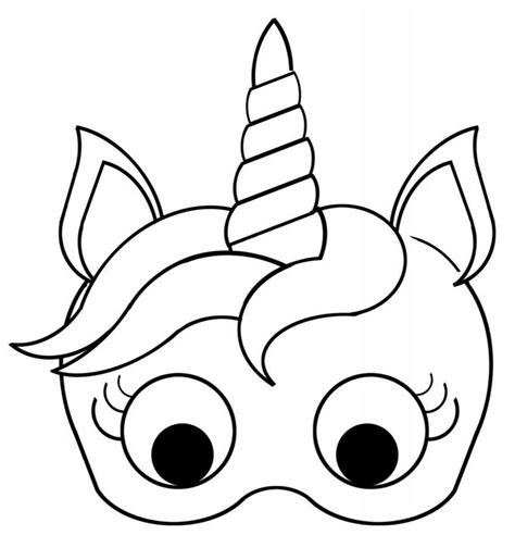 unicorn eyelashes clipart coloring page   cliparts