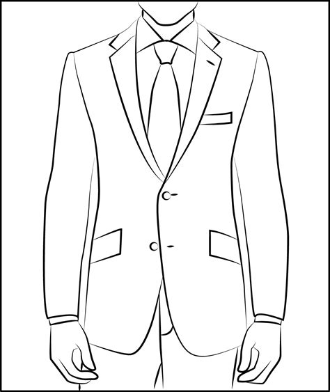 suit  tie drawing  getdrawings