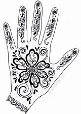 Henna Hand Designs Mehndi Simple Tattoo Patterns Lesson Hands Paper Drawing Tattoos Indian Clipart Draw Easy Drawings India Cliparts Make sketch template