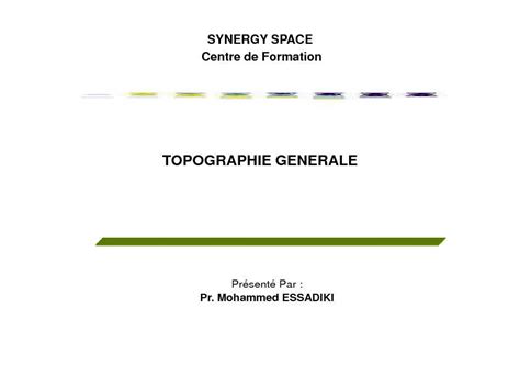 topographie generale