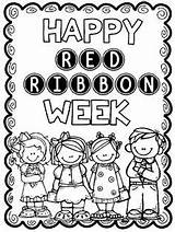 Ribbon Red Week Coloring Pages Clipart Color Drug Activities Drugs Say Sheet Clip Melonheadz Elementary Printable Sheets Teacherspayteachers Teachers Drawing sketch template