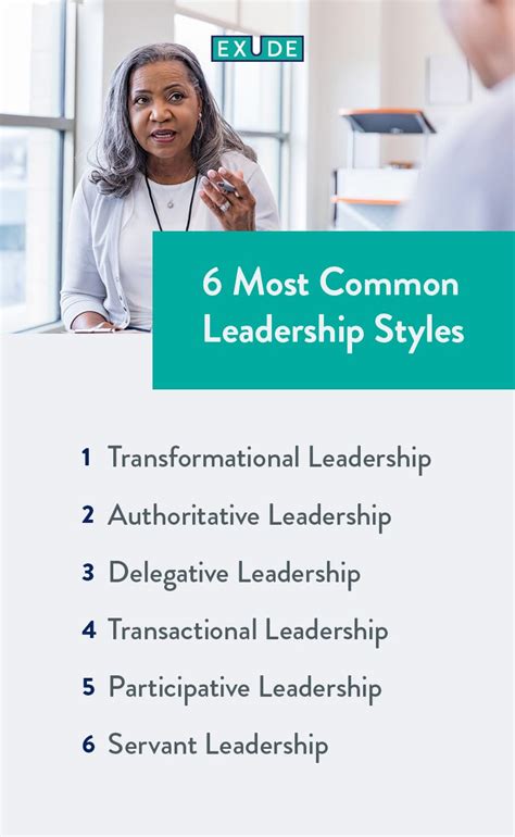 common leadership styles    find  exude human capital