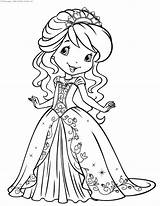 Strawberry Shortcake Coloring Pages Princess Miracle Timeless Girl sketch template