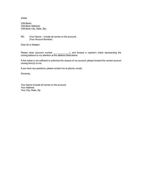 images  bank account cancellation letter template unemeuf  regard