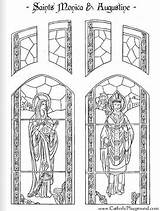 Saint Augustine Days Religiones Repujado sketch template