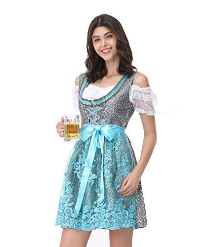 women s german dirndl dress costumes for bavarian oktoberfest carnival