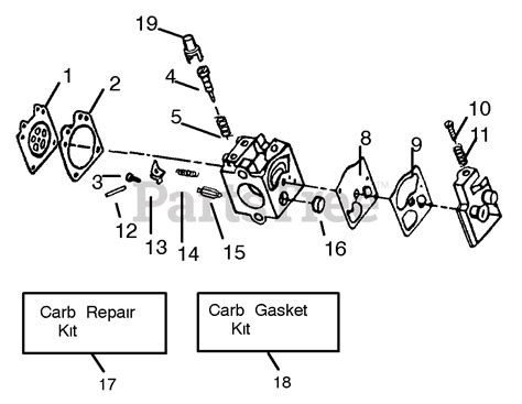 weed eater gbi   weed eater blower carburetor assembly wt  parts lookup  diagrams