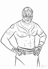 Coloring Wwe Rey Mysterio Pages Wrestling Cena John Printable Mask Roman Styles Color Reigns Aj Sketch Print Getcolorings Sheets Comment sketch template