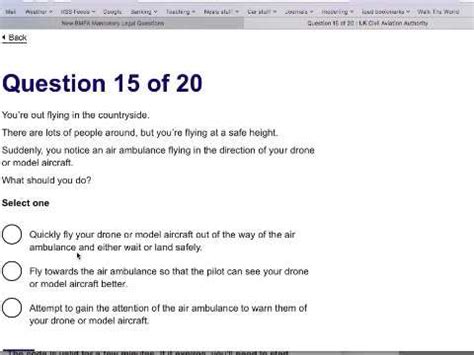 caa drone test  questions youtube