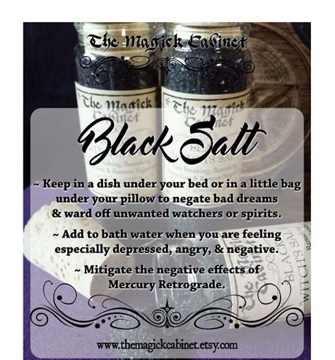 Black Salt Uses Witchcraft Spell Books Eclectic Witch