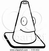 Cone Traffic Clipart Construction Cartoon Character Coloring Cory Thoman Outlined Vector Smiling Happy Clipartpanda Royalty Clip Industrial Illustrations Clipartof Sign sketch template