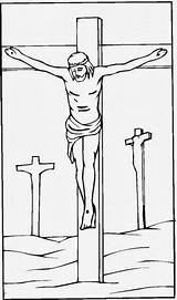 Crucificado Colorir Kreuzweg Ausmalbilder Jesús Crucified Stations Jesu Imprimir Biblicos Cristianas Coloringcity sketch template