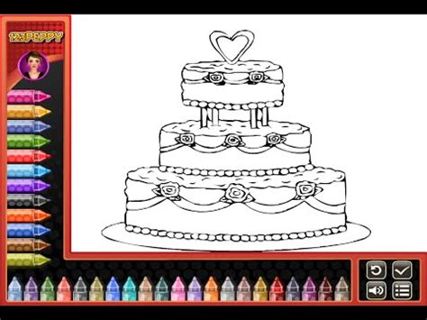 wedding cake coloring pages  kids wedding cake coloring pages