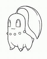Chikorita Coloring Pages Colouring Popular sketch template