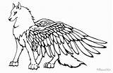 Coloring Dragoart Winged sketch template