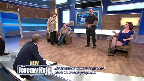jeremy kyle bouncers stop mother kicking pregnant daughter daily mail online