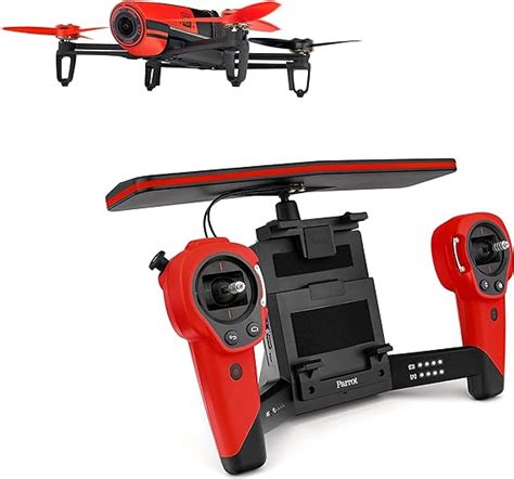 parrot bebop drone  mp full hd p fisheye camera skycontroller bundle red amazonca