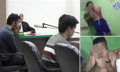 indonesian men face 80 strokes of the cane for gay sex daily mail online
