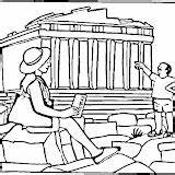 Partenon sketch template