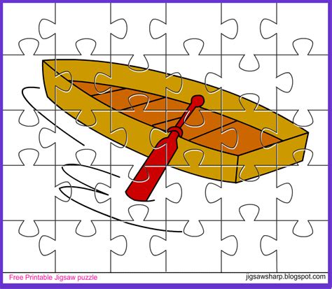 printable jigsaw puzzle game boat jigsaw puzzle