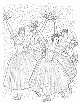 Nutcracker Coloriage Ballet Ballerina Noisette Adults Nutcrackers sketch template