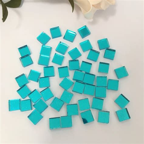 3 8 Inch Small Glass Square Craft Mirrors Bulk 100 Pieces Mosaic Tiles