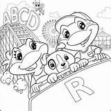 Leapfrog Coloring Pages Getcolorings Alphabet sketch template