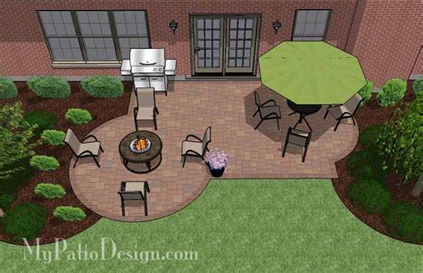 small backyard patio design layouts  material list mypatiodesigncom
