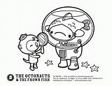 Octonauts Coloring Pages Gups Octonaut Printable Print Colouring Drawing Fish Gup Color Kids Pdf Sheets Adult Printables Getcolorings Frown Getdrawings sketch template