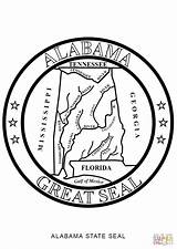 Alabama Seal State Coloring Pages Football Symbols Printable Drawing Color Logo Getdrawings Popular Supercoloring Choose Board Coloringhome Template Categories sketch template