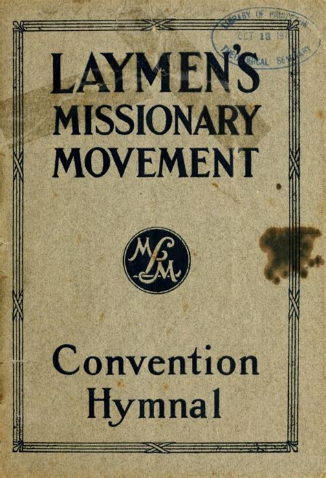 laymens missionary movement convention hymnal hymnaryorg