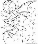 Vampirina Coloring Pages Bat Flying sketch template