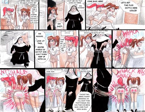 cartoon nun punished