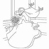 Cinderella Coloring Pages Cindrella Flower Beautiful Printable Bouquet Prince Toddler Articles Online sketch template