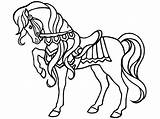 Horse Coloring Pages Colouring Circus Saddle Kids Print Girls Color Hard Cheval Coloriage Printable Easy Little Imprimer Colour Pony Visit sketch template