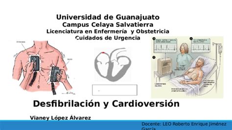 Ppt Desfibrilación Y Cardioversión Viaaney Alvaarez